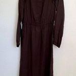 Setre Woman Midi Dress in Brown Size 10 Photo 0