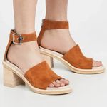 Rag and Bone  • Soren Sandal block heel Cuoro Suede ankle strap open toe chunky Photo 1