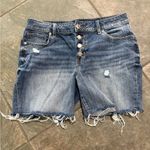 Maurice's Women’s Distressed Cutoff Button Fly Denim Shorts Size 10 Photo 0