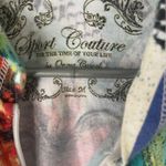 Sport Couture Size Medium Multicolor Vacation Tropical Floral Light Jacket‎ Blue Photo 4