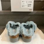 Papillio Birkenstock Arizona Big Buckle Shearling Sandals in Blue, Size 38, NWT Blue Photo 8