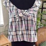 J.Crew Signature Plaid Rolled Scoop Neck Tank Top Photo 0