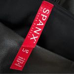 Spanx NEW Quilted Moto Faux Leather Leggings #20248R Black Shiny Size Large Photo 6