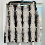 Bebe Vintage Y2K Black Cream Gray Ombre Faux Fur Mini Skirt Size 4 Small S Photo 12