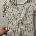 ZARA Stripe Button Down Blouse Photo 3
