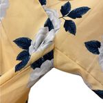 Xhilaration NEW  Yellow Gray Romantic Floral Strappy Off the Shoulder Jumpsuit Photo 2