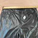 Old Navy  High Rise OG Loose‎ Faux Leather Pants Black NWT Size 16 Photo 11