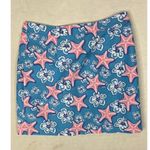 Vineyard Vines Wrap Mini Skirt Blue Pink Beach Ocean Floral Size XS Preppy Photo 2