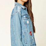 Forever 21 embroidered tiger Denim jacket Photo 1