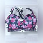 BEBE SPORT Women’s Plus Size Floral Sports Bra Pink Photo 4