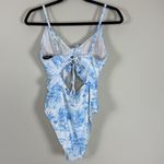 Hurley Cutout One Piece Swimsuit with Watercolor Print Size Large Photo 2