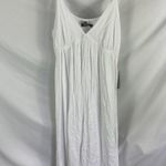 Love by Design NWT Sasha Crinkle Maxi Dress White Size Medium Photo 1