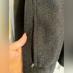 Eileen Fisher ‎ Asymmetric Zipper Jacket Wool Blend Grey Womens Small Preppy Photo 4