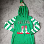 No Boundaries  Christmas Elfie Knit Hoodie Dress SIZE M Photo 0