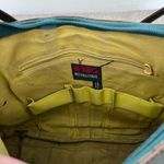 Hobo international dark Green Leather roomy Shoulder Bag w/flaws stains Photo 6