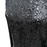 Cinq A' Sept Joan Black Sequins Top Women's Size S Long Sleeve Mock Neck Concert Photo 5