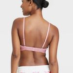 Colsie Pink Metallic Shimmer Bralette Photo 3