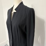 Banana Republic  Washable Ponte Inverted Collar Black Blazer Sz 10 Photo 2