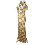 Madewell  Angelina Chamomile Tea Yellow Floral Flutter Sleeve Maxi Dress Size 0 Photo 6