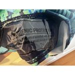 Yonique Ruched Detailing Removable Padded Long Swimsuit Large Skirt Blue Leaves Photo 6