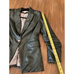 Veronica Beard  Hollis Emerald Faux Vegan Leather Dickey Jacket Blazer Size 4 Photo 9