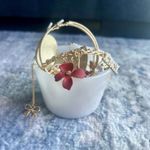 Mystery Jewelry Jar: Golden Tones Feminine Elegance Photo 1