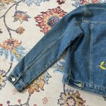 No Boundaries Y2K  Embroidered Flower Classic Denim Jacket Photo 4