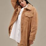 UGG  Frankie Uggfluff shirt jacket camel NWT Photo 0