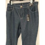 EXPRESS Mid Rise Dark Wash Back Center Seam '70s Flare Jeans Size 12 Short 12S Photo 3