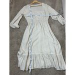 Lost + Wander Square Neck Milk Maid Puff Sleeve Maxi Dress Cottage Boho Cream L Size L Photo 9