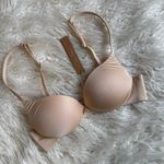 SKIMS  Ultimate Push up Plunge Bra Sand Size 30B Photo 3