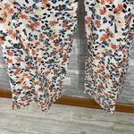 Fantaslook Orange Blue Floral Print Wide Leg Jumpsuit Size M Photo 1