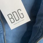 Urban Outfitters BDG Women’s Corduroy Crop Blue Hooded Jacket NEW W-191 Sz L Photo 6