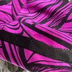 Donna Morgan Purple and Black Silk Dress Size 8 Photo 8