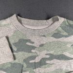 Time Tru Camouflage Sweatshirt Womens S Crew Long Sleeve Casual Pullover Top Green Photo 3