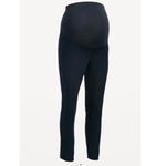 Old Navy  Maternity Full Panel Pixie Ankle Pants Navy Blue Womens Size 10 NWT Photo 1