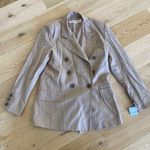 Free People - Striped Blazer in Beige and Purple Photo 0