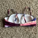 Kona Sol  Purple / Pink / Blue Bandeau Women’s Bikini Top Size Small Photo 6