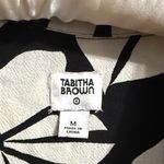 💖 Tabitha Brown x Target Neutral Botanical Print Tie Front Jumpsuit Black Size M Photo 5