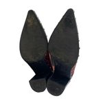 Charles by Charles David  Dodger Red Snakeskin Leather Studded Chelsea Boots 7.5M Photo 3