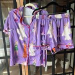Sheshow Taylor Swift Eras Tour pajamas set print shorts sleeve shirt lavender  Photo 0