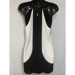 EXPRESS Women's Spaghetti Color Block Black/White Top Size M Photo 5