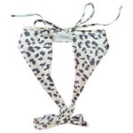 Aerie  White and Black Leopard Print Bikini Top NWT Size XXS Leopard Swim Top Photo 0