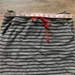Sundry  Striped Gray & Black Skirt with Red Accent 0 Photo 2