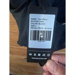 Relleciga  Black Sz Lg High Cut Low Back Skimpy 1 Piece Thong Swimsuit NWT Photo 2