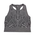 alo Yoga Vixen Crop Top Cut Out Gray Womens Small Activewear Workout Sportswear Photo 1