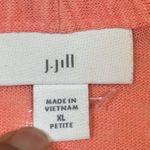 J.Jill  Linen Blend Open Front Cardi Coral Orange Beach Size XLP EUC #0637-OC Photo 6