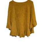Anthropologie  Womens Mustard Yellow One Size Fuzzy Soft Fall‎ Photo 1