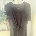 Latched Mama Black Drawstring Tank Nursing Dress Size Large Photo 5