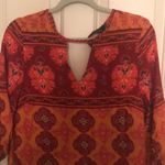 Mink Pink orange floral keyhole top medium NWT Photo 3